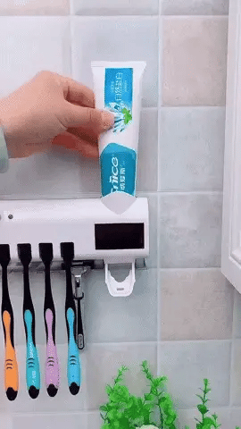 Esterilizador de Cepillo UV + Dispensador Exclusive® 3 en 1