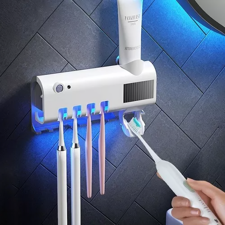 Esterilizador de Cepillo UV + Dispensador Exclusive® 3 en 1