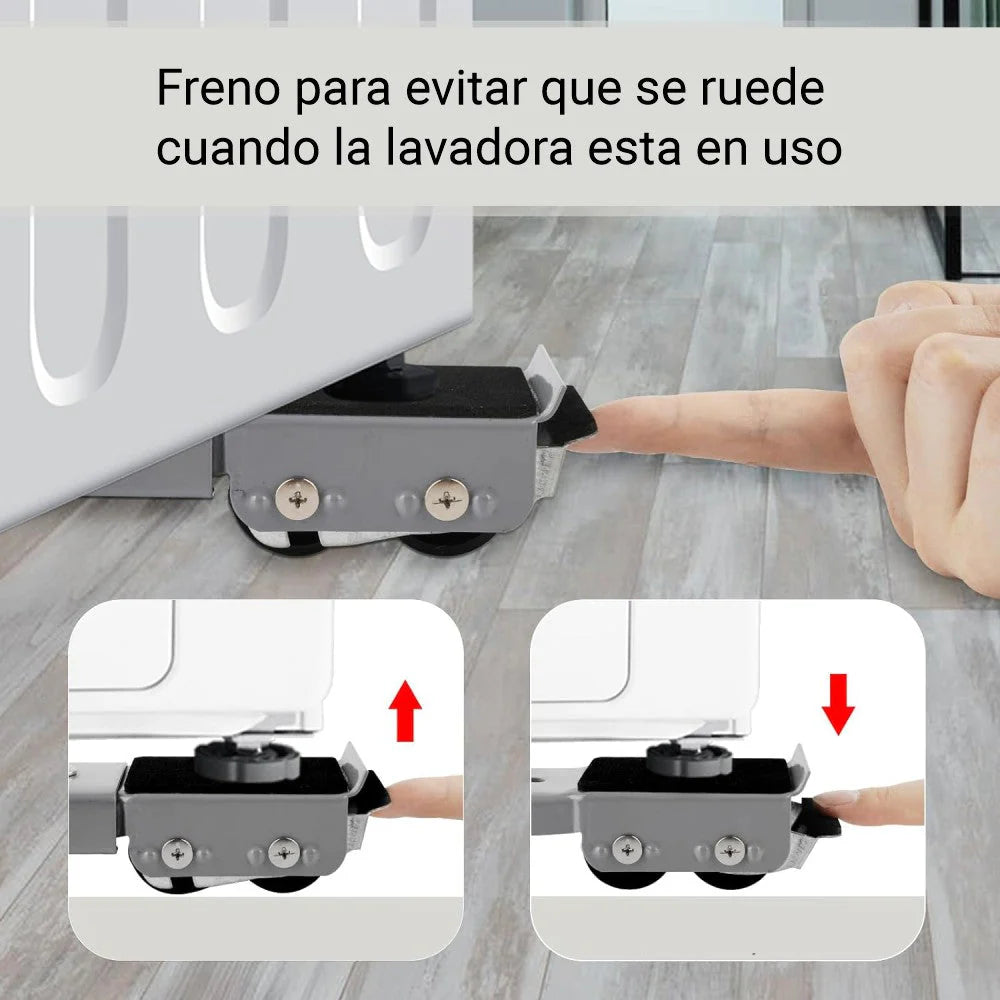 Soporte Con Ruedas para Electrodomésticos METALICO (2 UNIDADES)