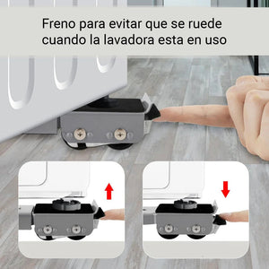 Soporte Con Ruedas para Electrodomésticos METALICO (2 UNIDADES)